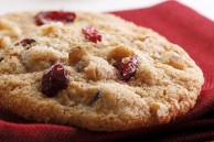 Vegan cranberry walnut cookies