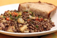 French green lentil salad