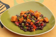 Black bean and sweet potato salad