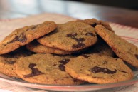 Vegan chocolate chunk cookies