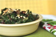 swiss chard with currants and pine nuts