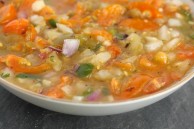 Tomatillo and cherry tomato salsa