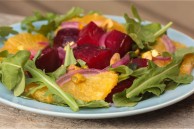 Beet orange and arugula salad