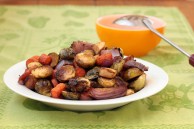 Pomegranate Balsamic Roasted Vegetables