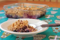 Baked blueberry oatmeal