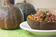 healthy thanksgiving stuffed squash