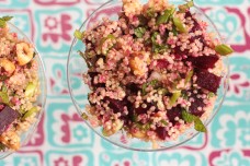 Quinoa beet salad