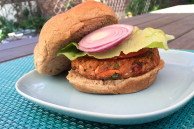 vegan chickpea veggie burger